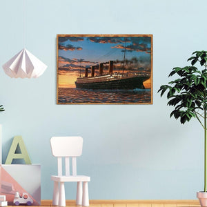 Paysage - diamant rond complet - 40x30cm