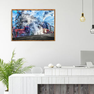 Paysage - diamant rond complet - 40x30cm