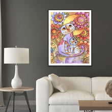 Charger l&#39;image dans la galerie, Mosaïque - diamant rond complet - 40x30cm
