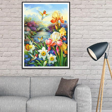 Charger l&#39;image dans la galerie, Fleur - diamant rond complet - 40x30cm
