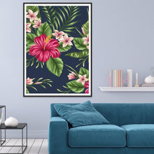 Charger l&#39;image dans la galerie, Fleur - diamant rond complet - 40x30cm
