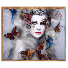 Charger l&#39;image dans la galerie, Caractère - diamant rond complet - 40x30cm
