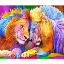 Charger l&#39;image dans la galerie, Lion - peinture en diamant complet - 40x30cm
