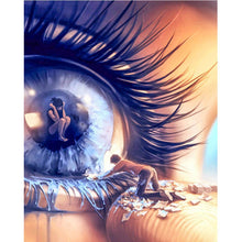 Charger l&#39;image dans la galerie, Oeil - peinture en diamant complet - 40x30cm
