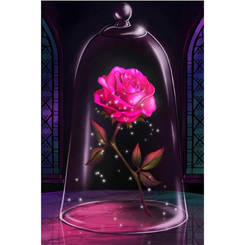 Fleurs - peinture en diamant complet - 40x30cm