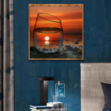 Charger l&#39;image dans la galerie, Paysage - diamant rond complet - 30x30cm
