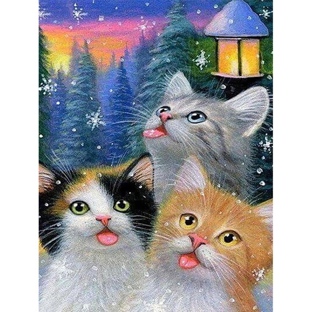 Animal - diamant rond complet - 40x30cm