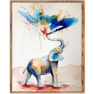 Animal - diamant rond complet - 40x30cm
