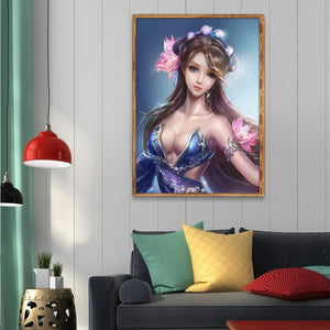 Beauté - diamant rond complet - 40x30cm