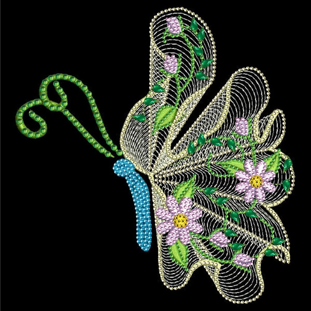 Papillon-Cristal Strass Diamant Peinture (30*30CM)
