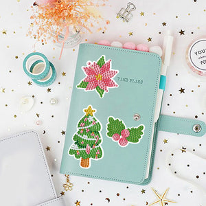 2pcs Noël DIY Diamant Dessin Autocollants