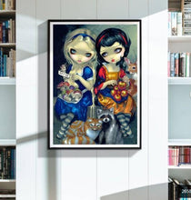 Charger l&#39;image dans la galerie, Petites filles - diamant rond complet - 40x30cm
