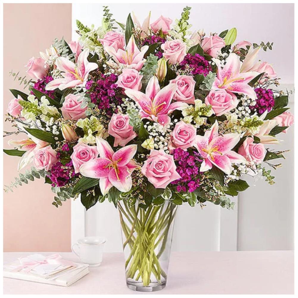 Fleurs - diamant rond complet - 30x30cm