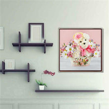 Charger l&#39;image dans la galerie, Fleurs - diamant rond complet - 30x30cm
