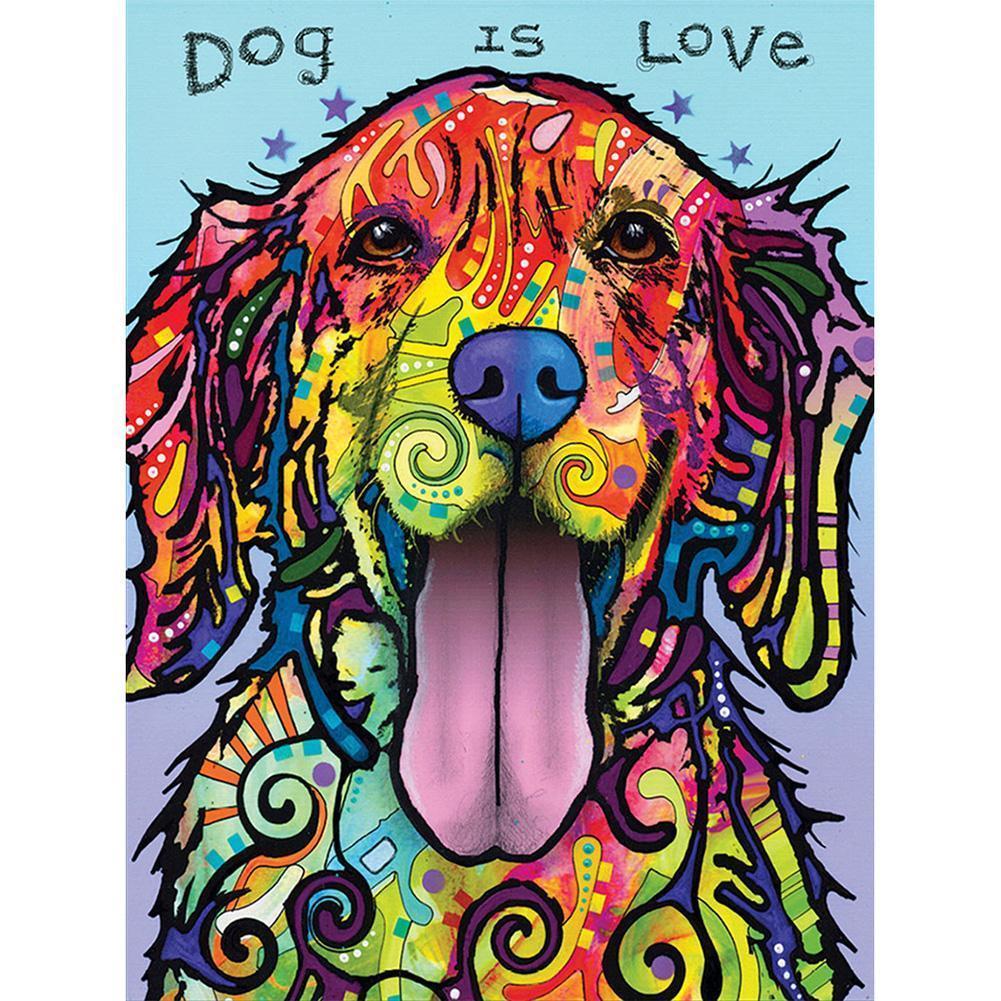 Animal - diamant rond complet - 30x40cm