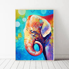 Charger l&#39;image dans la galerie, Éléphant - diamant rond complet - 30x40cm
