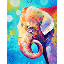 Charger l&#39;image dans la galerie, Éléphant - diamant rond complet - 30x40cm
