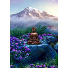 Charger l&#39;image dans la galerie, Statue de Bouddha - diamant rond complet - 30x40cm

