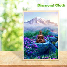 Charger l&#39;image dans la galerie, Statue de Bouddha - diamant rond complet - 30x40cm
