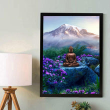 Charger l&#39;image dans la galerie, Statue de Bouddha - diamant rond complet - 30x40cm
