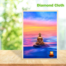 Charger l&#39;image dans la galerie, Statue de Bouddha - diamant rond complet - 30x40cm
