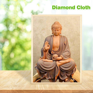 Statue de Bouddha - diamant rond complet - 30x40cm