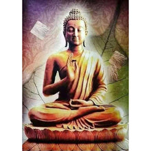 Charger l&#39;image dans la galerie, Statue de Bouddha - diamant rond complet - 30x40cm
