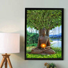 Charger l&#39;image dans la galerie, Statue de Bouddha - diamant rond complet - 30x40cm
