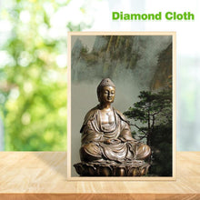 Charger l&#39;image dans la galerie, Statue de Bouddha - diamant rond complet - 30x40cm
