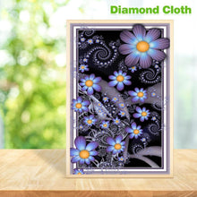 Charger l&#39;image dans la galerie, Papillon de fleur - diamant rond complet - 30x40cm
