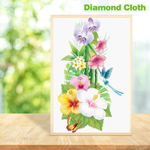 Charger l&#39;image dans la galerie, Papillon de fleur - diamant rond complet - 30x48cm
