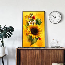 Charger l&#39;image dans la galerie, Papillon de fleur - diamant rond complet - 30x48cm
