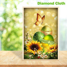Charger l&#39;image dans la galerie, Papillon de fleur - diamant rond complet - 30x35cm
