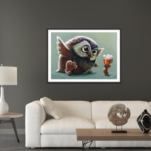 Charger l&#39;image dans la galerie, Oiseaux - diamant rond complet - 40x30cm
