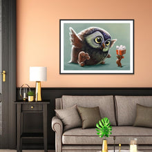 Charger l&#39;image dans la galerie, Oiseaux - diamant rond complet - 40x30cm
