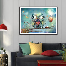 Charger l&#39;image dans la galerie, Oiseaux - diamant rond complet - 40x30cm
