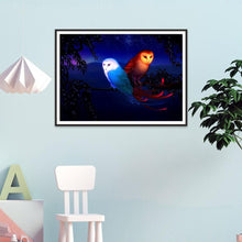 Charger l&#39;image dans la galerie, Oiseaux - diamant rond complet - 40x30cm
