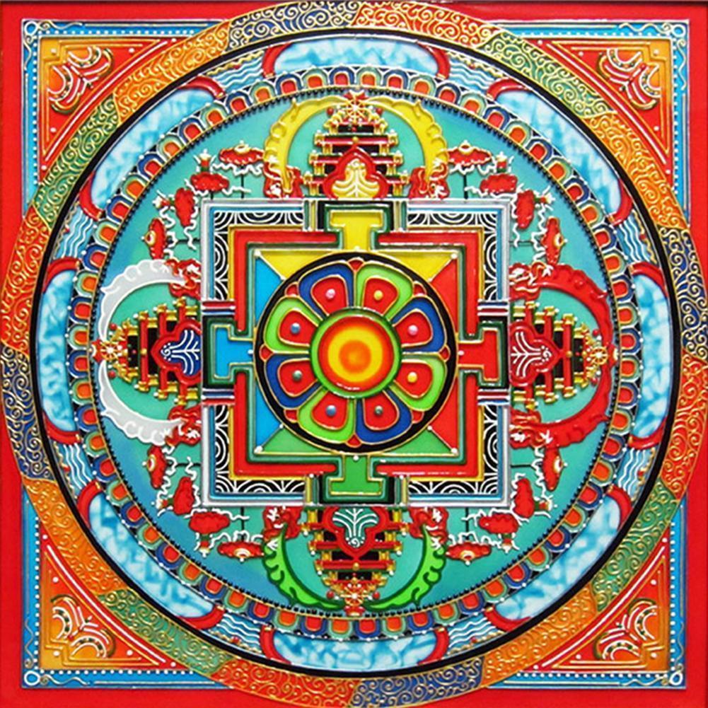 Résumé - diamant rond complet - 30x30cm