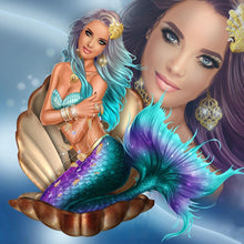 Charger l&#39;image dans la galerie, Mosaïque - diamant rond complet - 30x30cm
