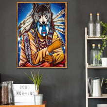 Charger l&#39;image dans la galerie, Caractère - diamant rond complet - 40x30cm
