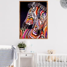 Charger l&#39;image dans la galerie, Mosaïque - diamant rond complet - 40x30cm
