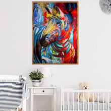 Charger l&#39;image dans la galerie, Mosaïque - diamant rond complet - 40x30cm
