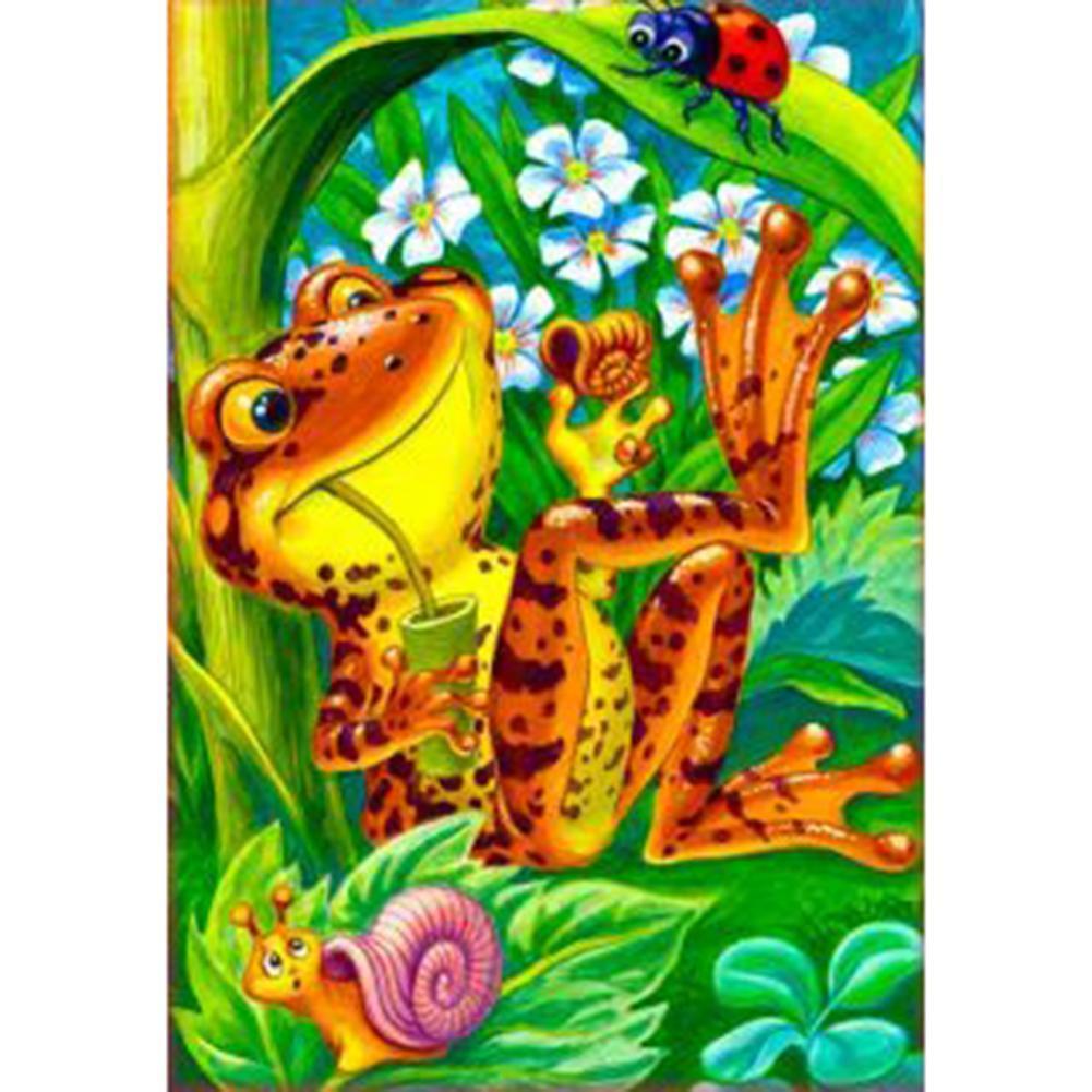 Animal - diamant rond complet - 40x30cm