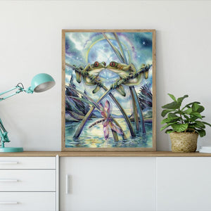 Animal - diamant rond complet - 40x30cm