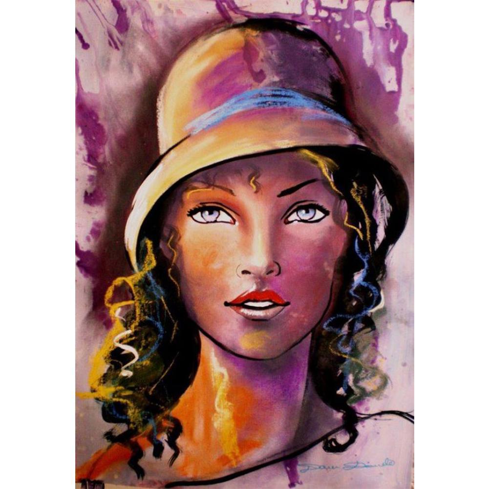 Caractère - diamant rond complet - 40x30cm