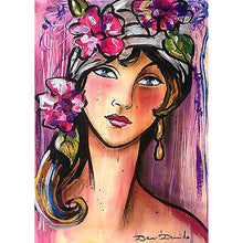 Charger l&#39;image dans la galerie, Caractère - diamant rond complet - 40x30cm
