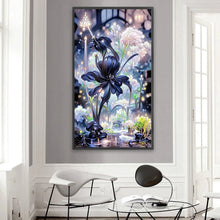 Charger l&#39;image dans la galerie, Schwarze Rose-Vollbohrer-Diamantmalerei-40x70cm
