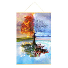 Charger l&#39;image dans la galerie, Arbre suspendu - diamant rond complet - 40x60cm
