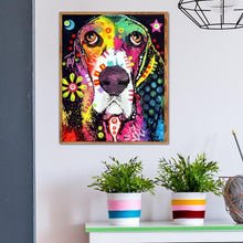 Charger l&#39;image dans la galerie, Chien - diamant rond complet - 25x30cm
