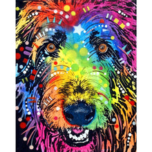 Charger l&#39;image dans la galerie, Chien - diamant rond complet - 25x30cm
